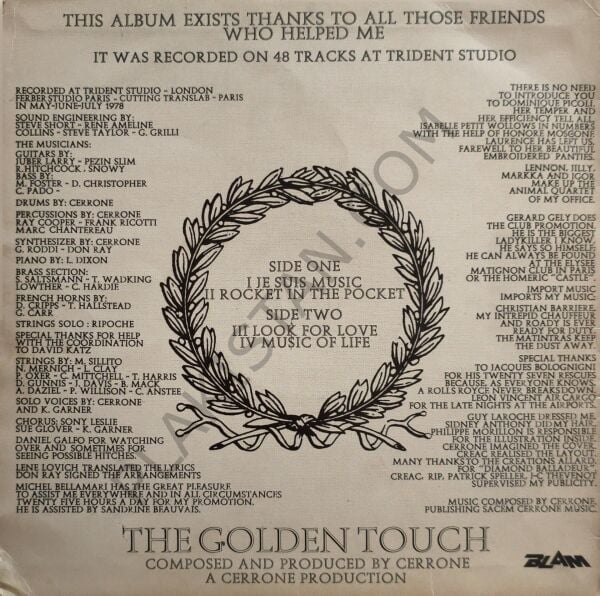 Cerrone – Cerrone IV - The Golden Touch LP PLAK