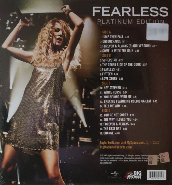 Taylor Swift- Fearless (Platinum-Edition) - LP PLAK