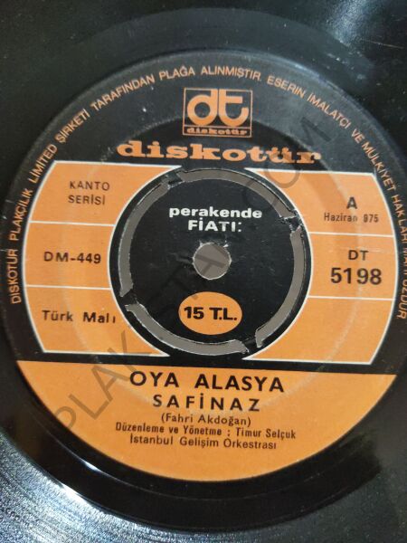 Oya Alasya - Safinaz 45 lik PLAK