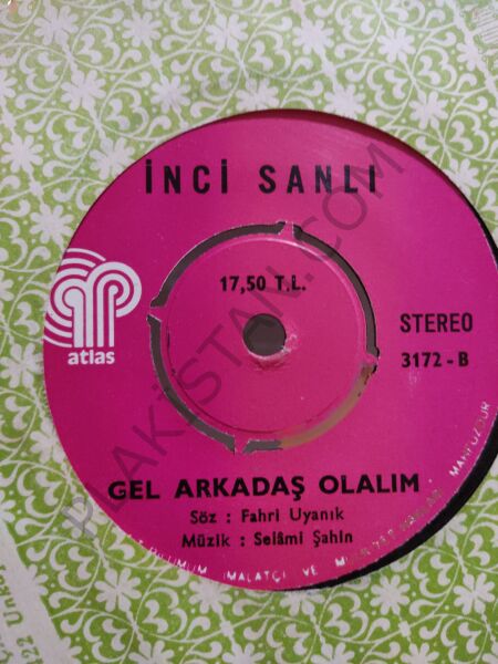 İnci Şanlı - İsyanım senden 45 lik PLAK