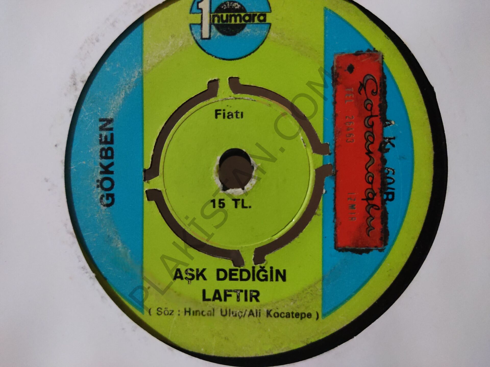 Gökben - Aşk dediğin laftır 45 lik PLAK