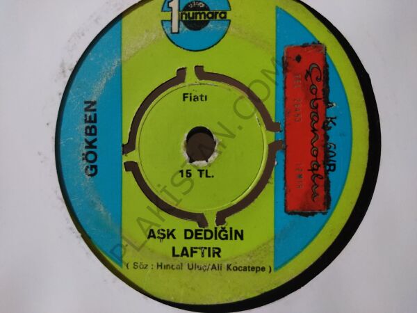 Gökben - Aşk dediğin laftır 45 lik PLAK