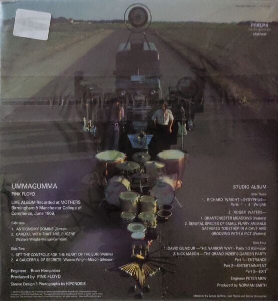 Pink Floyd Ummagumma Double Dönem baskı LP