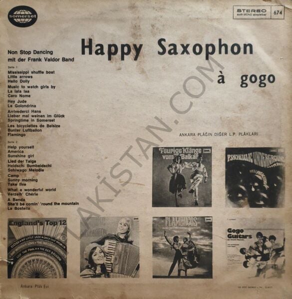 Frank Valdor Band – Happy Saxophon A Go Go / 28 Party Hits LP PLAK