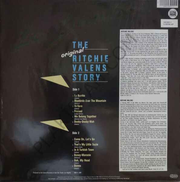Ritchie Valens – The Original Ritchie Valens Story LP PLAK