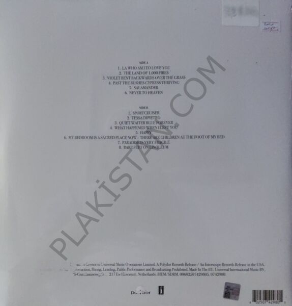 LANA DEL REY - VİOLET BENT BACKWARDS OVER THE GRASS LP