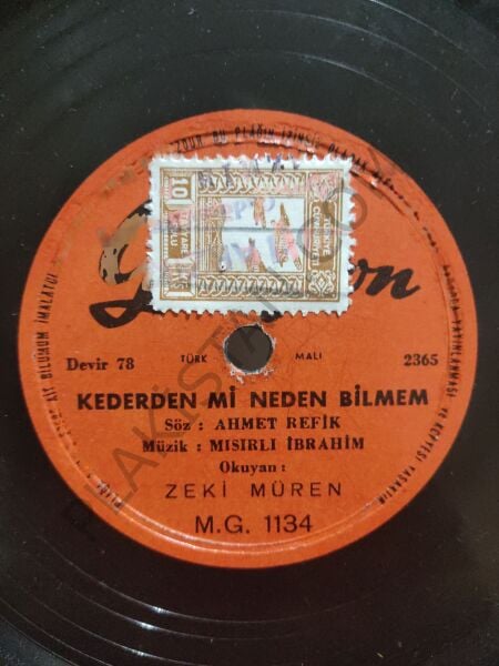 Zeki Müren - Söz Veripte Gelmezsin - 78 devir Taş plak