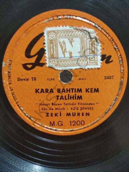 Zeki Müren - Hayat Bazen Tatlıdır - 78 devir taş plak
