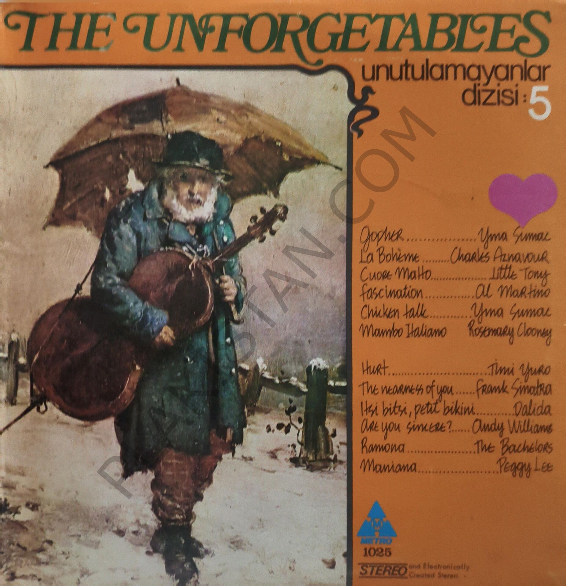 The Unforgetables / Unutulmayanlar Dizisi: 5 LP PLAK